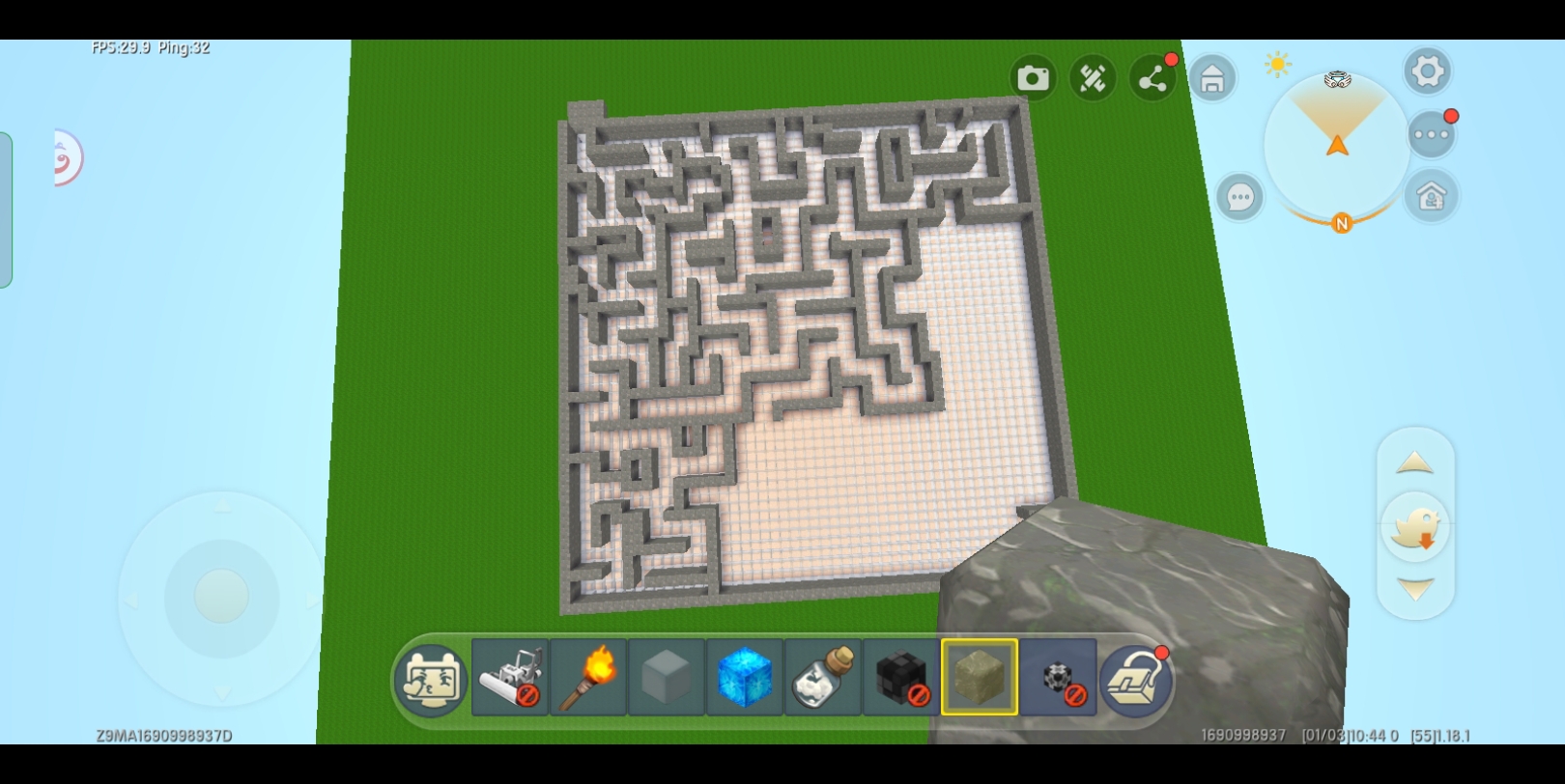 迷你世界超大迷宫地图半成品
