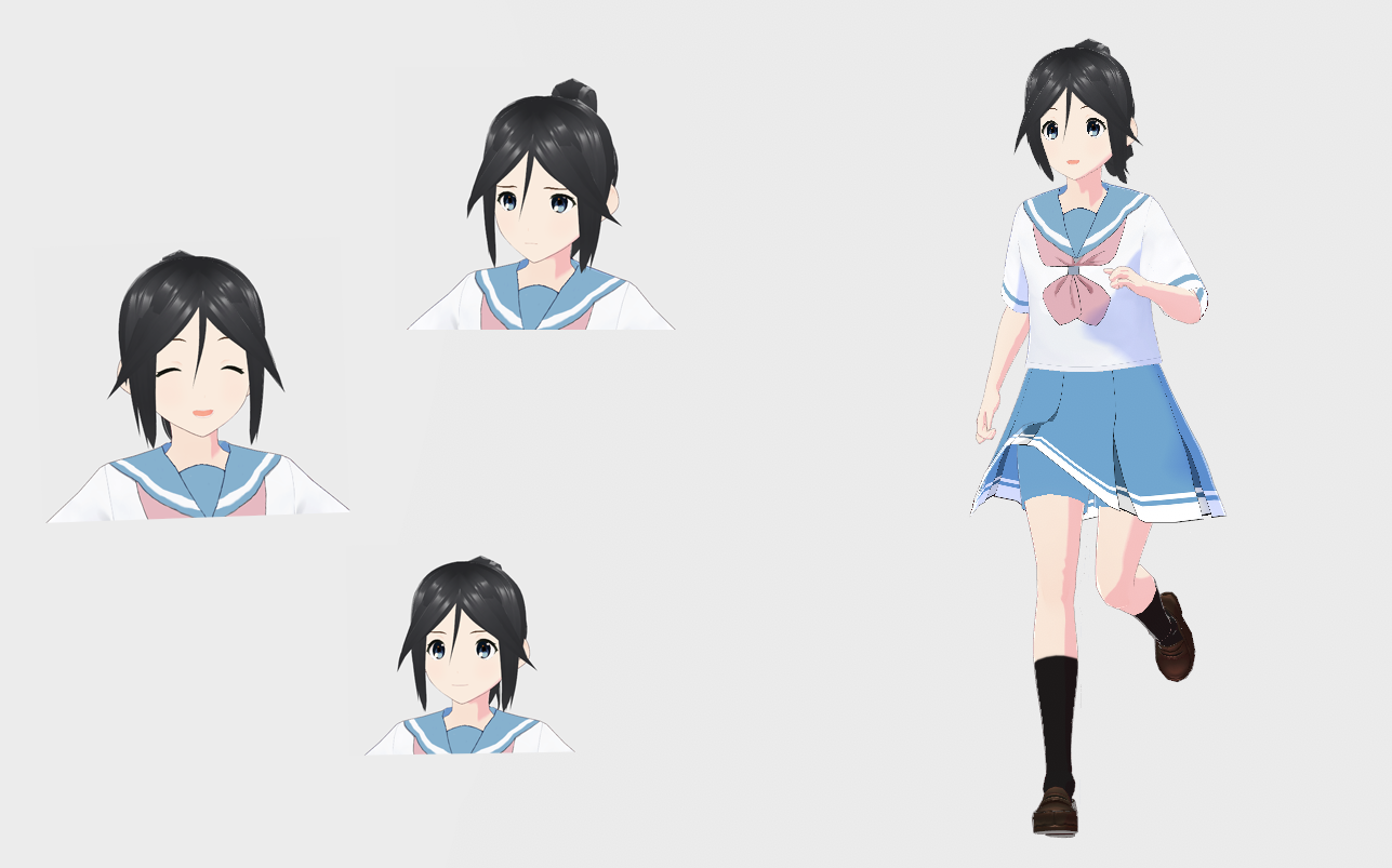 【vroid模型展示】伞木希美_哔哩哔哩_bilibili