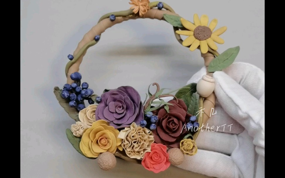 【超轻粘土】轻复古花朵花环