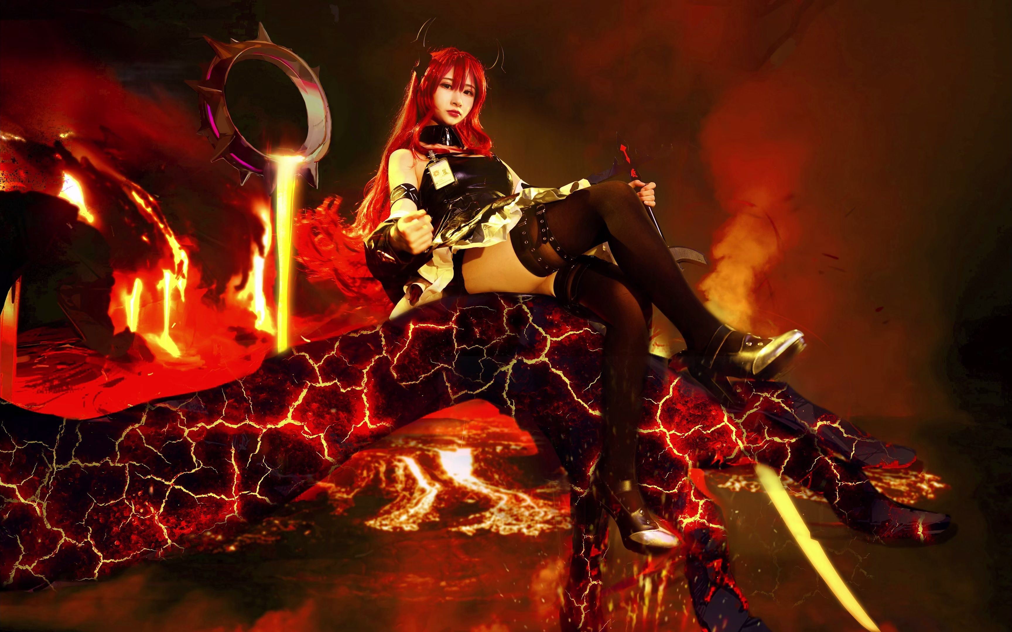 明日方舟史尔特尔cos 我在这里 只是因为我想而已 42姐cos