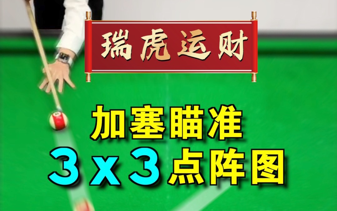 「台球技巧」3X3点阵图哔哩哔哩bilibili