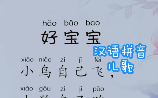 跟我读儿歌好宝宝汉语拼音幼小衔接语文