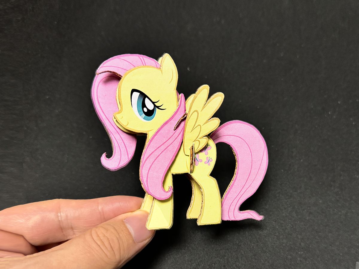 【纸板手工自己做】小马宝莉-小蝶