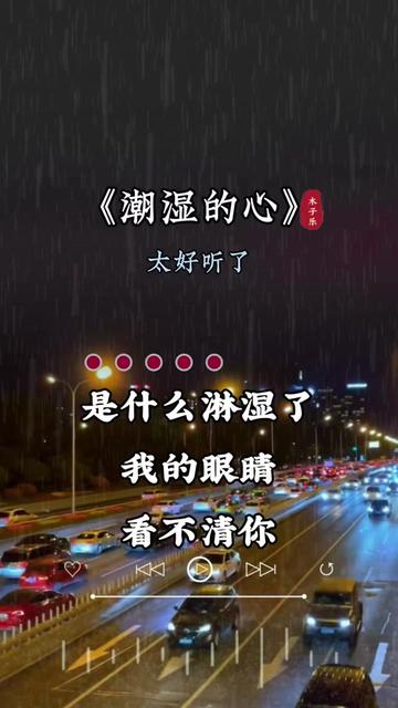 潮湿的心 #用音乐诉说情感 #百听不厌的一首歌 #木子乐