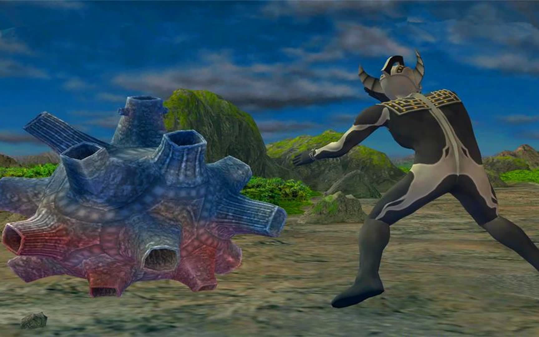 奥特曼格斗进化:异次元怪兽布鲁顿用连击胖揍卡欧斯泰罗