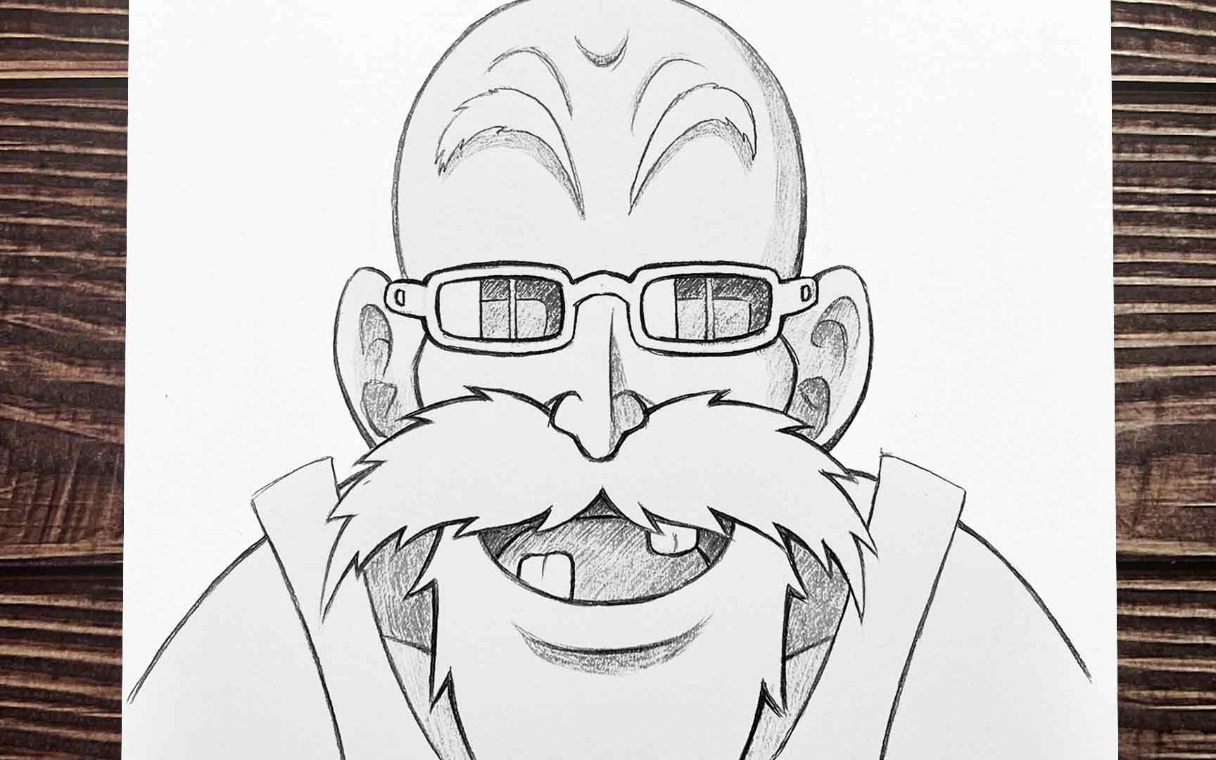 【手绘】龟仙人-《龙珠》丨铅笔草图