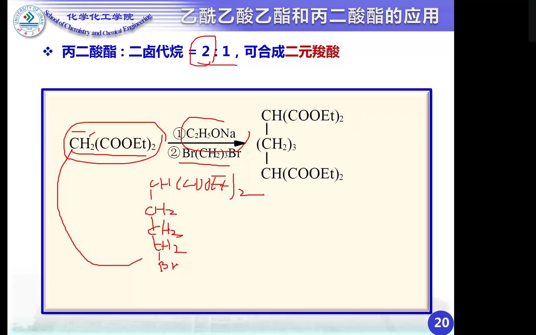 羧酸衍生物7+含氮化合物1(丙二酸二乙酯,C烷基化和O烷基化,henry反应)哔哩哔哩bilibili