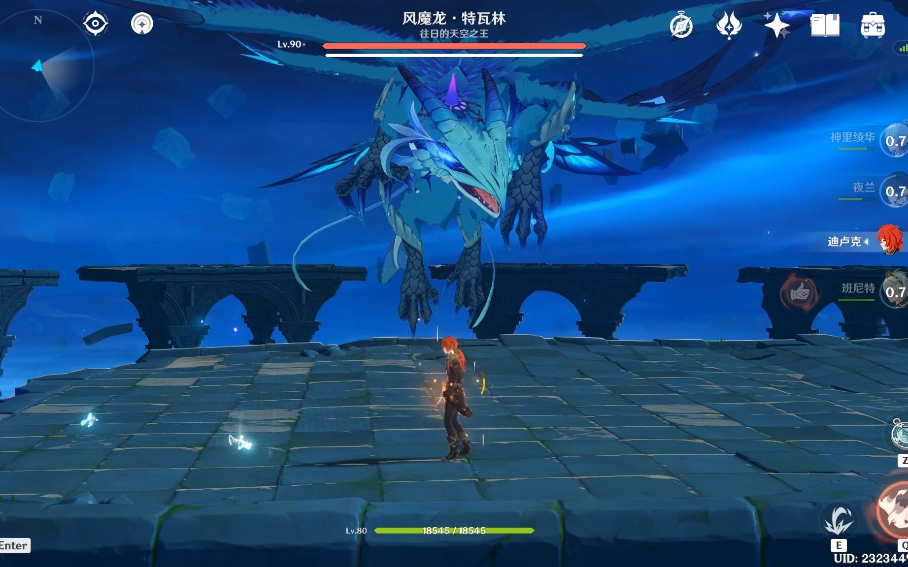 yuanshen原神风魔龙挑战