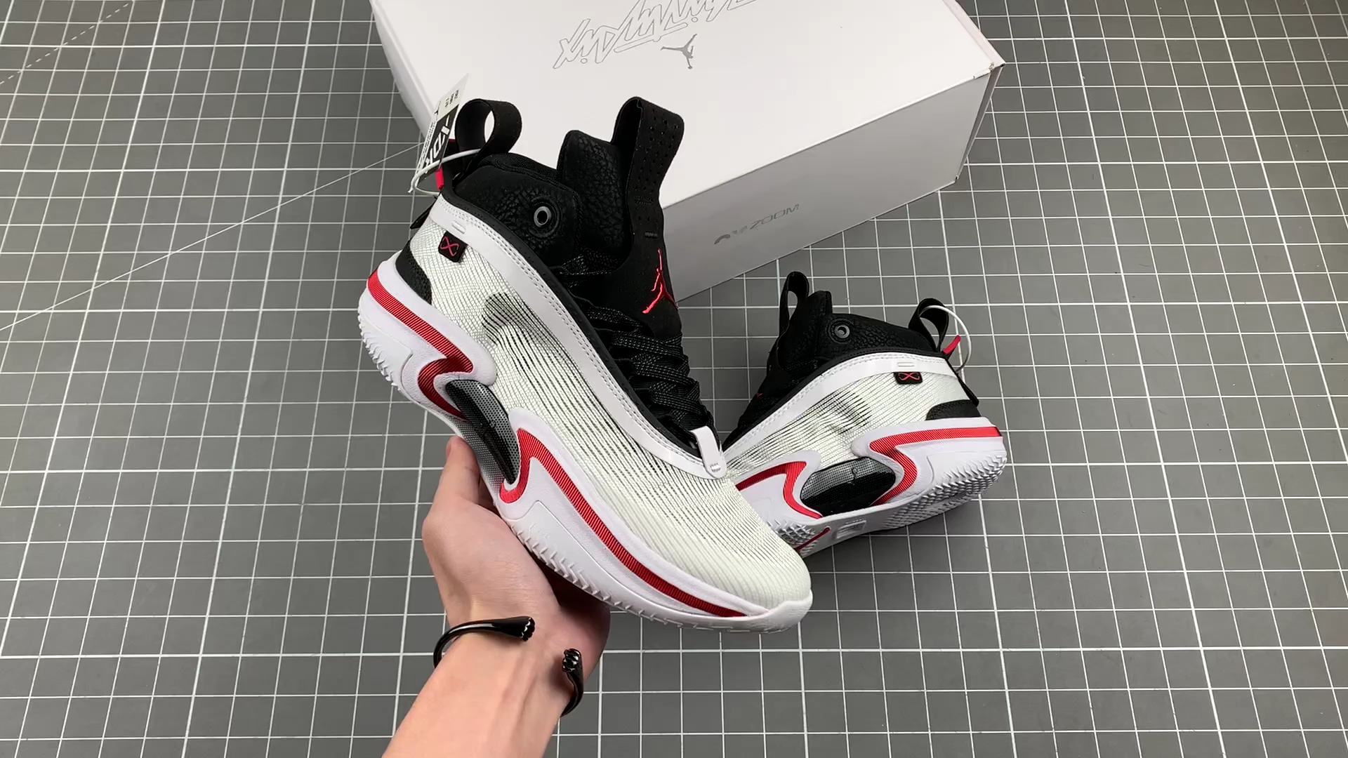 某田的airjordanxxxvsptppflraj36乔36代黑红配色