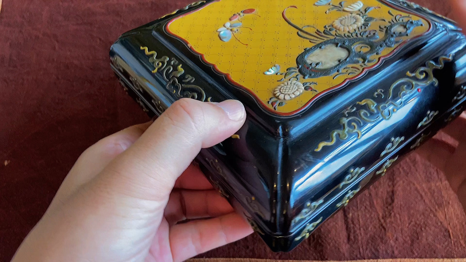 日本做中式大漆置物盒