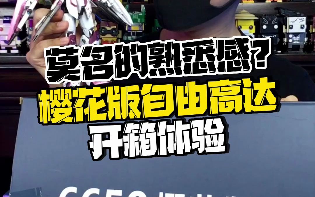 莫名的熟悉感?!某知名国内品牌樱花版自由高达开箱体验到底如何哔哩哔哩bilibili