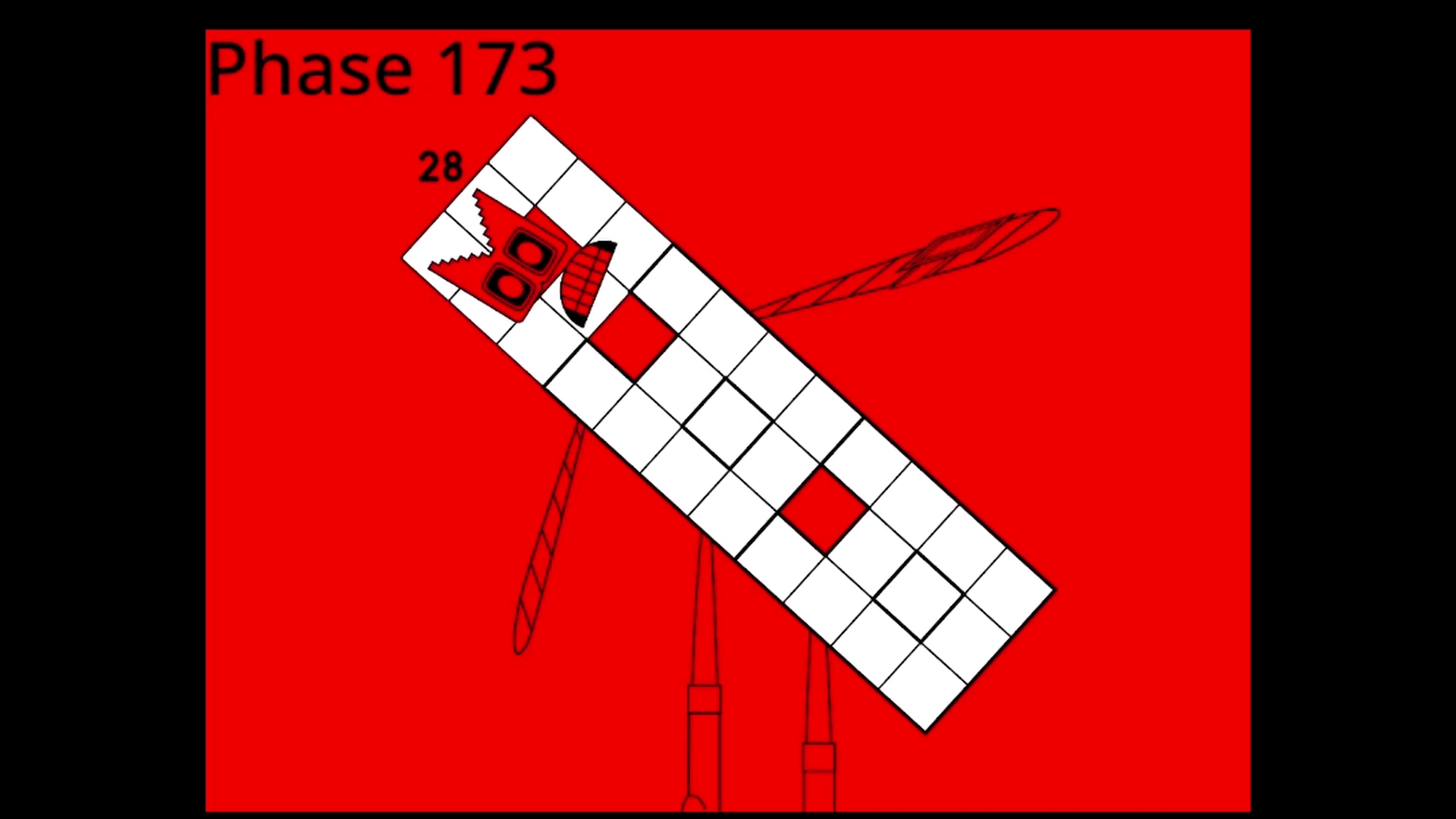 数字方块逐渐扭曲反向3