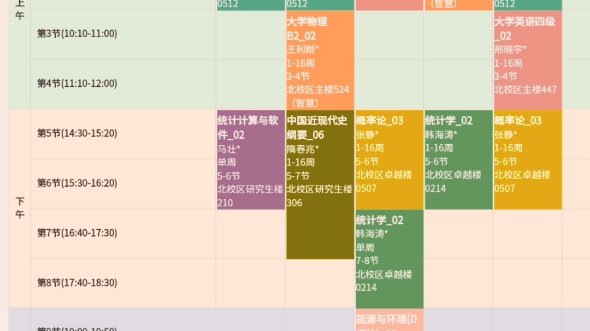 [图]分享一波数学与应用数学专业课程表~