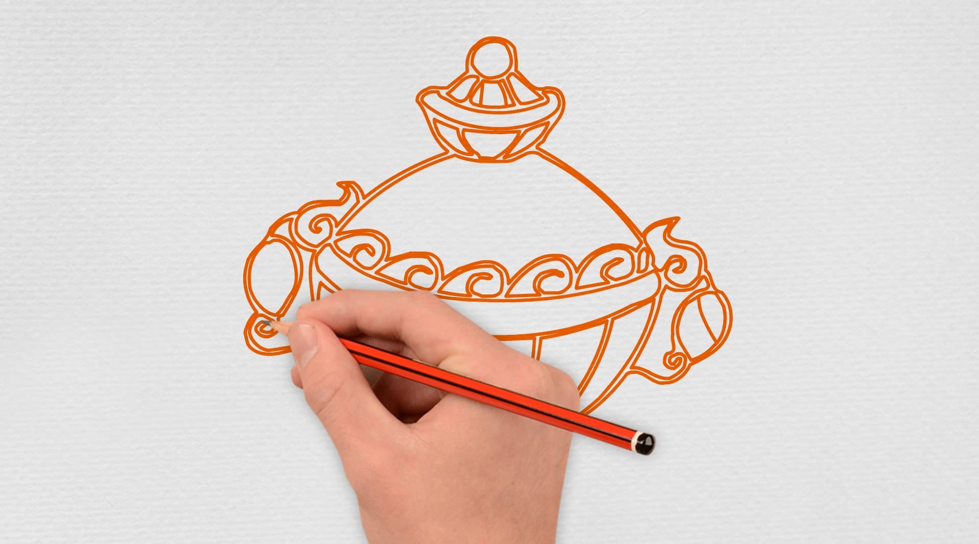 零基础手绘:如何画出一口香炉_哔哩哔哩 (゜-゜)つロ 干杯~-bilibili