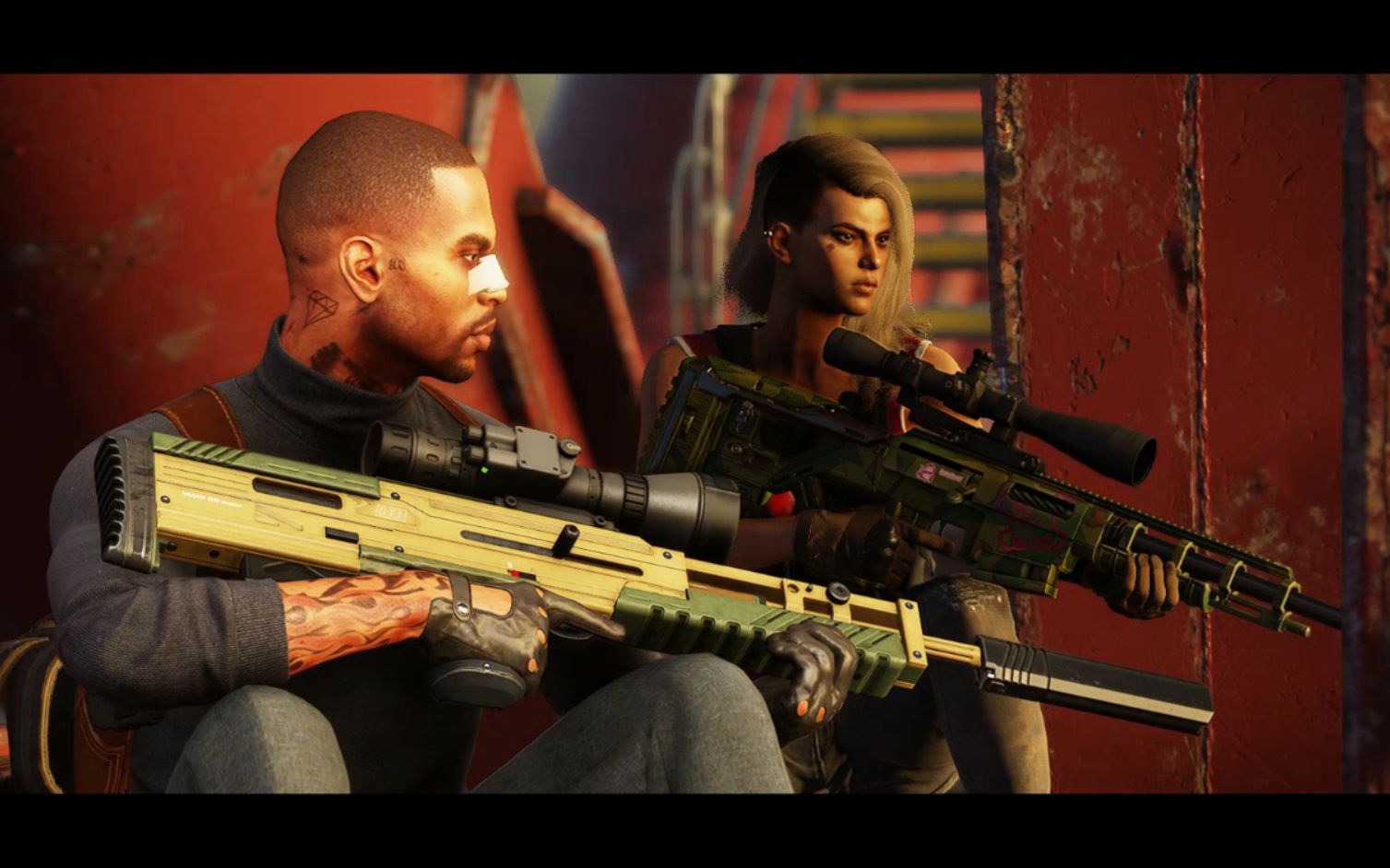 【杀手2】杀手狙击双人模式,鬼港西伯利亚暗杀,两个手抖玛枪怪