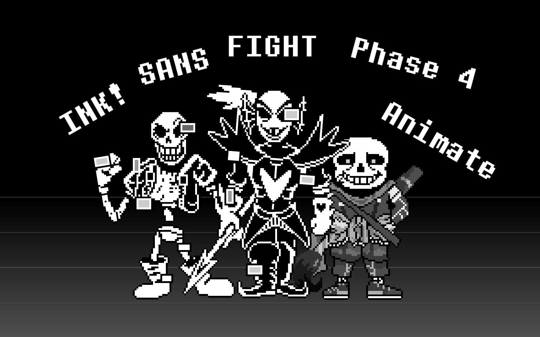 【动画】 【ink!sans0.♀.♂】我做出了四阶段战斗动画的一二回合?