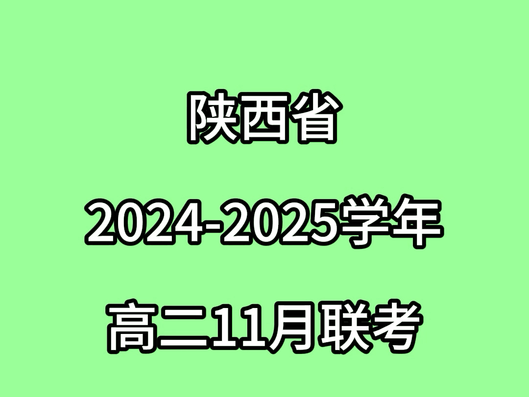 陕西省20242025高二11月联考(11.78)语文试题哔哩哔哩bilibili