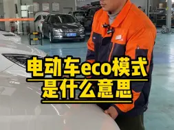 下载视频: 电动车ECO模式是什么意思？