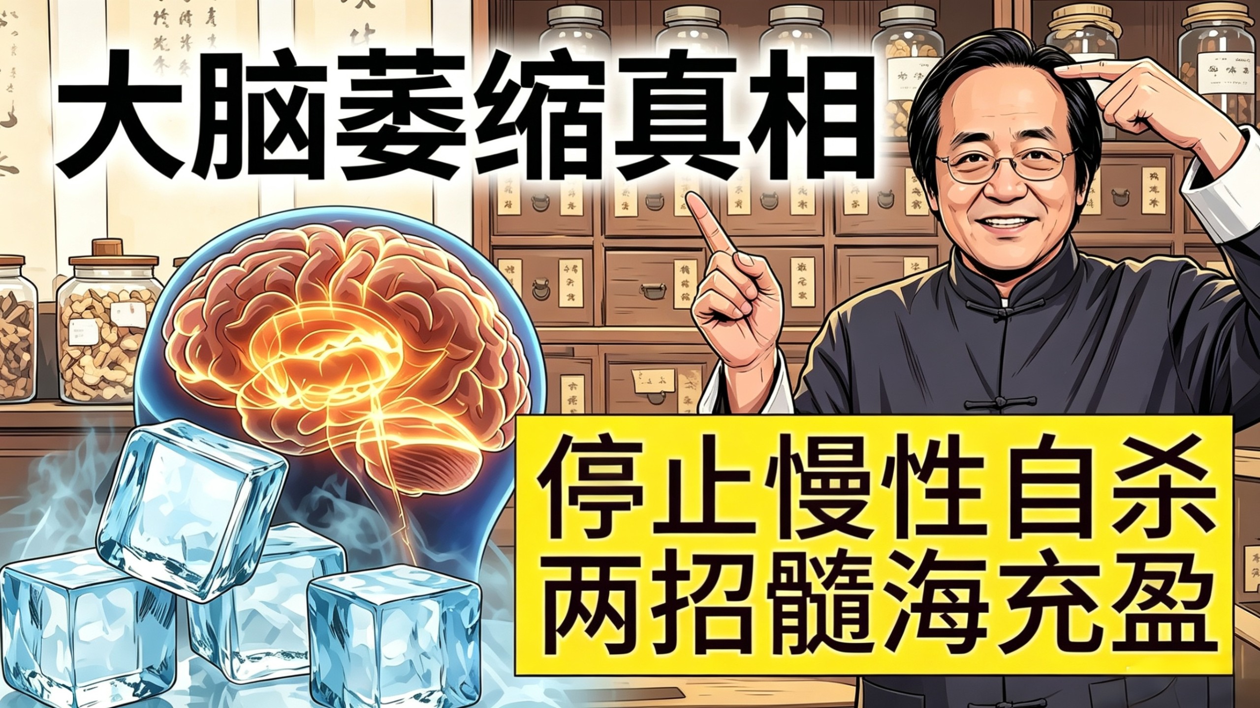 老年痴呆真的无药可救？倪海厦一句话戳破真相：脑萎缩的根源，根本不在“脑”！