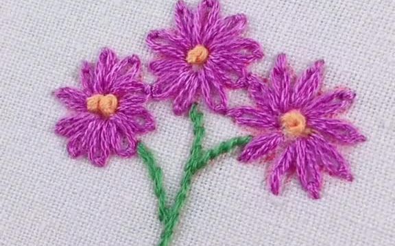 三种菊叶绣你学会了吗
