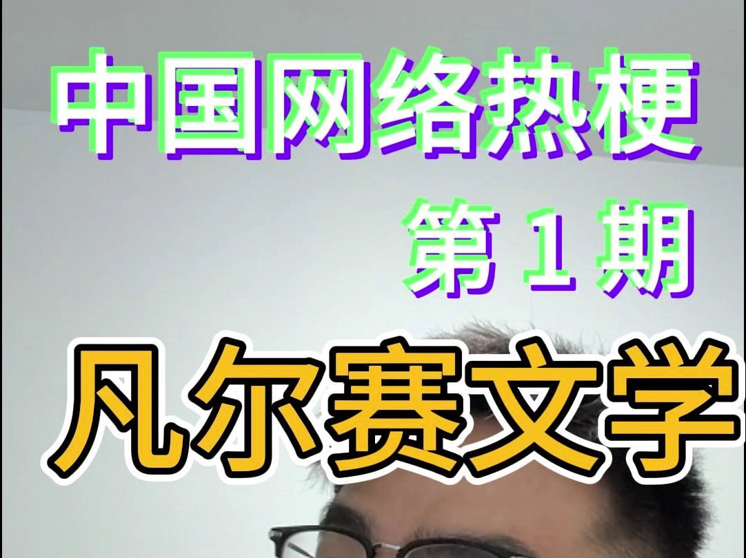 中国网络热梗第1期凡尔赛文学哔哩哔哩bilibili