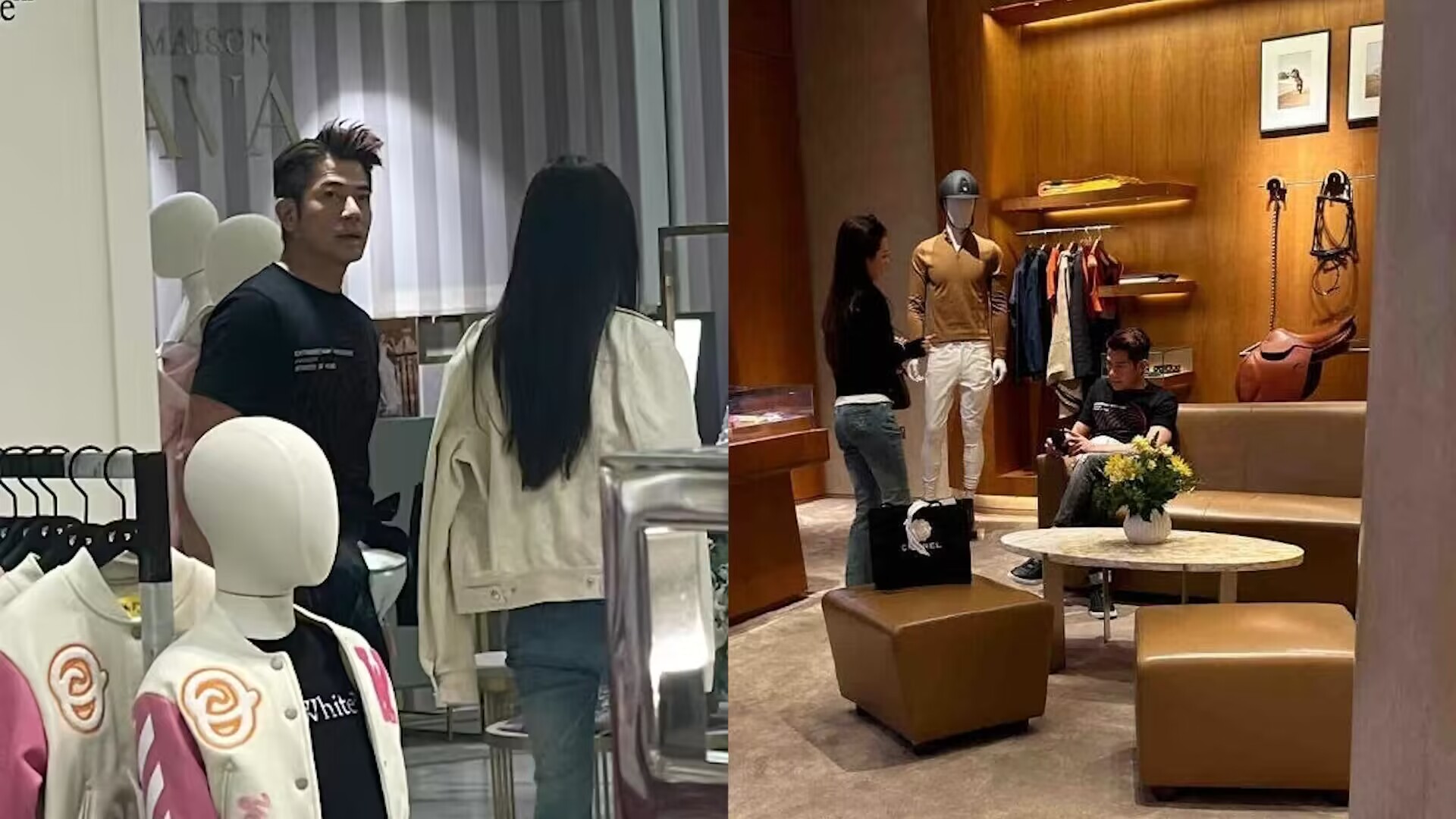 郭富城陪方媛在英国逛街,给女儿买衣服还逛奢侈品店,出手太阔绰