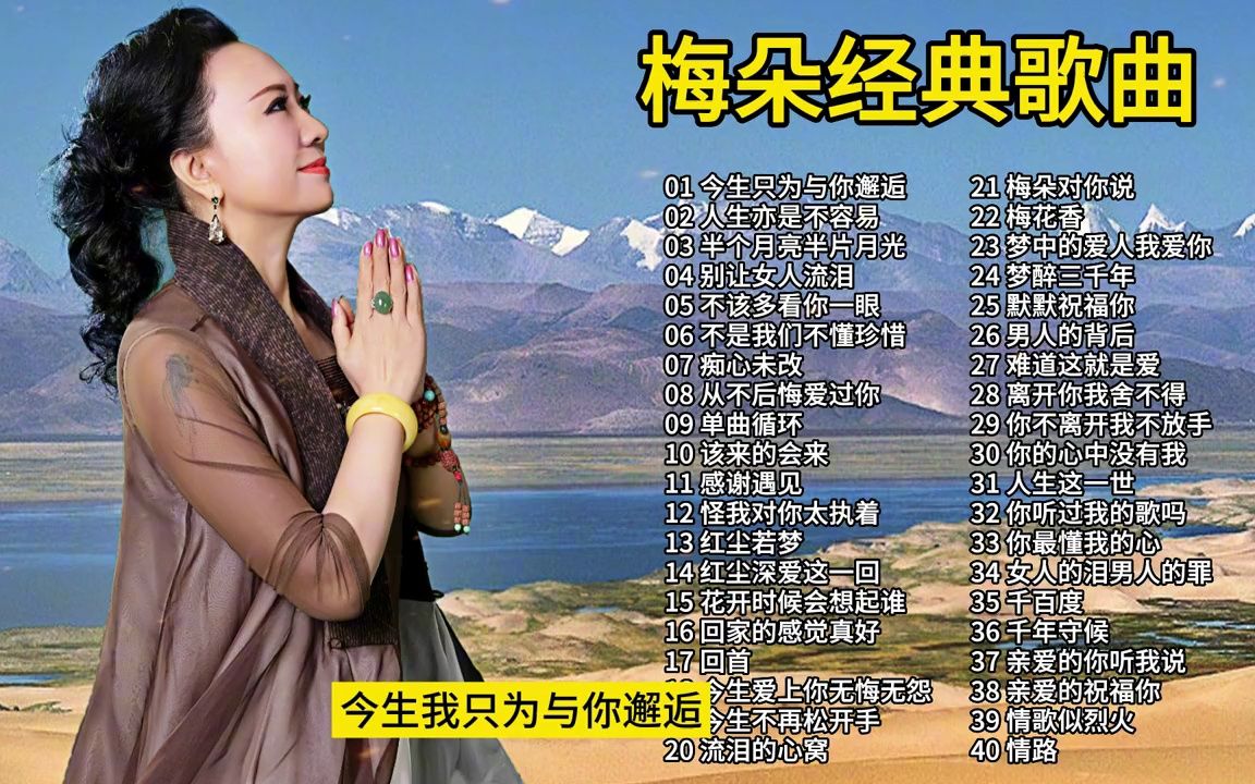 梅朵40首经典歌曲合集,独特深情的嗓音,每一首都值得循环播放!哔哩哔哩bilibili