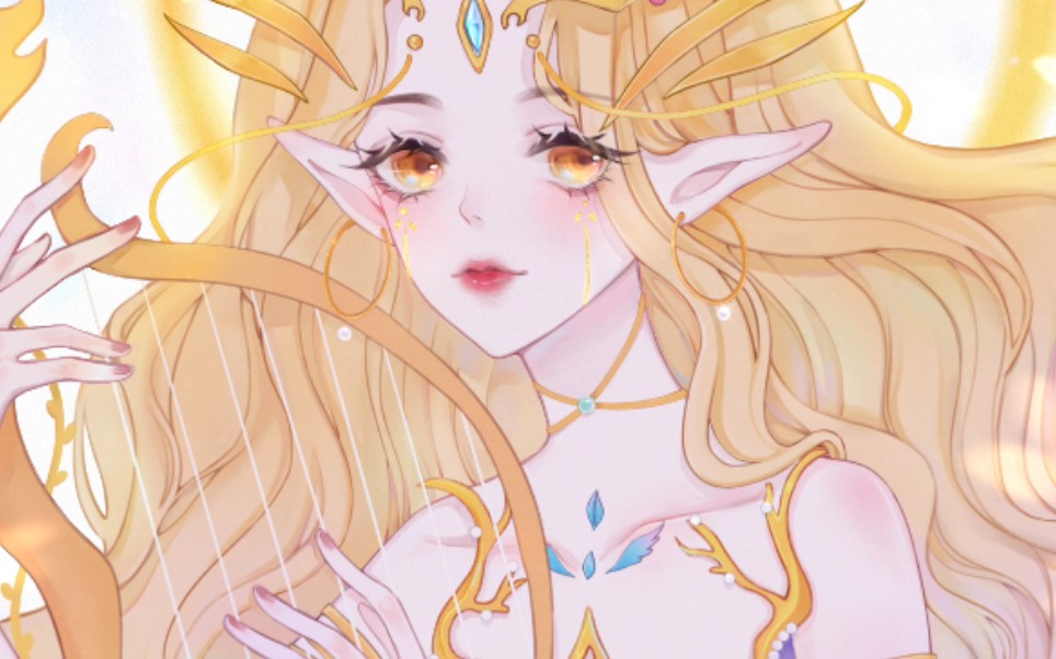 板绘一个原创神仙姐姐的绘画过程