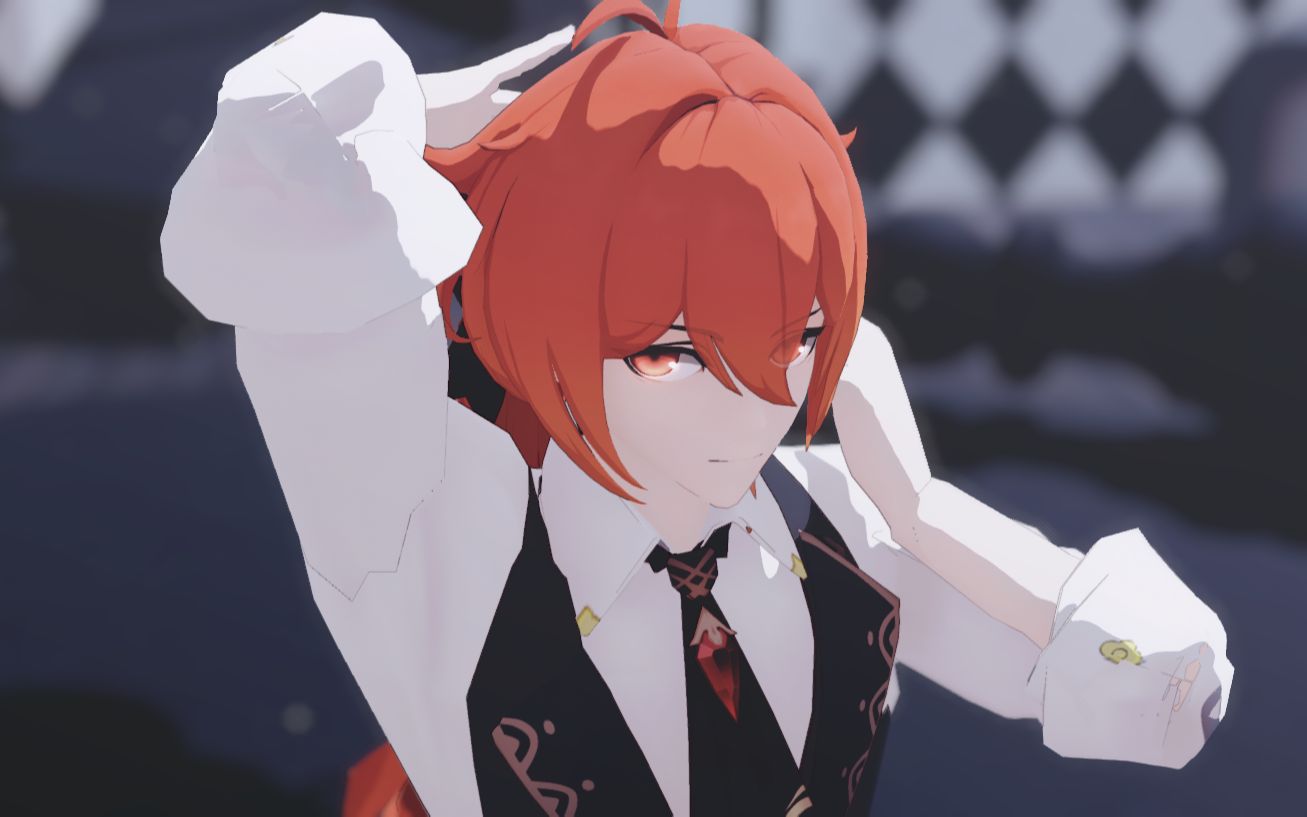 【原神mmd】super psycho love [kfc迪卢克]