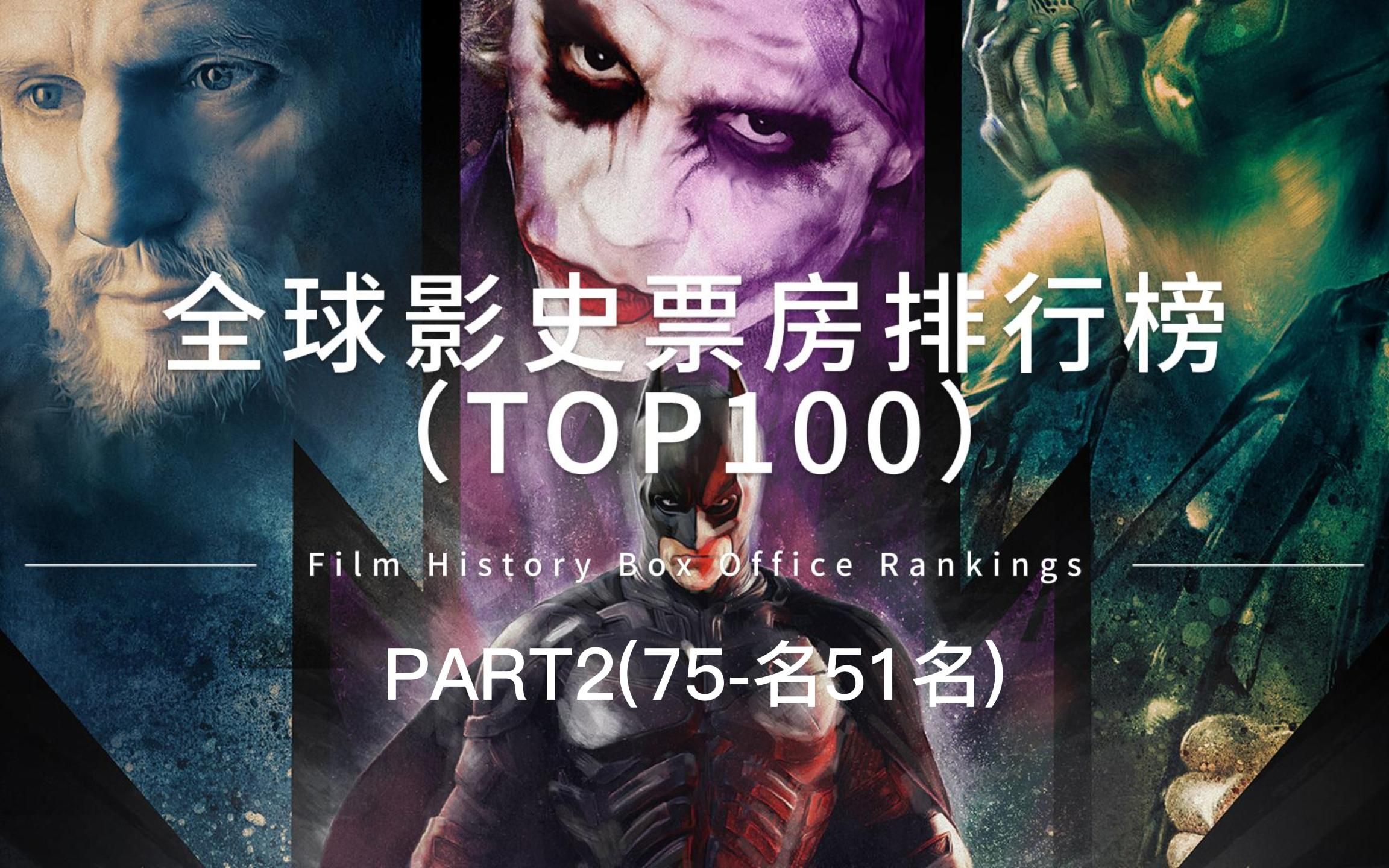 全球影史票房排行榜TOP100part2(75名~51名)哔哩哔哩bilibili