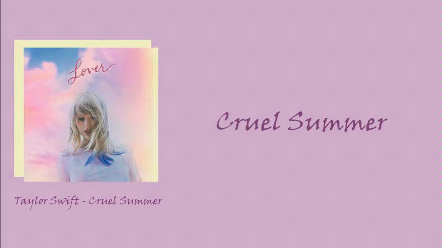 [图]残夏 高清中英双字 霉霉 Taylor SwiftI – Cruel Summer