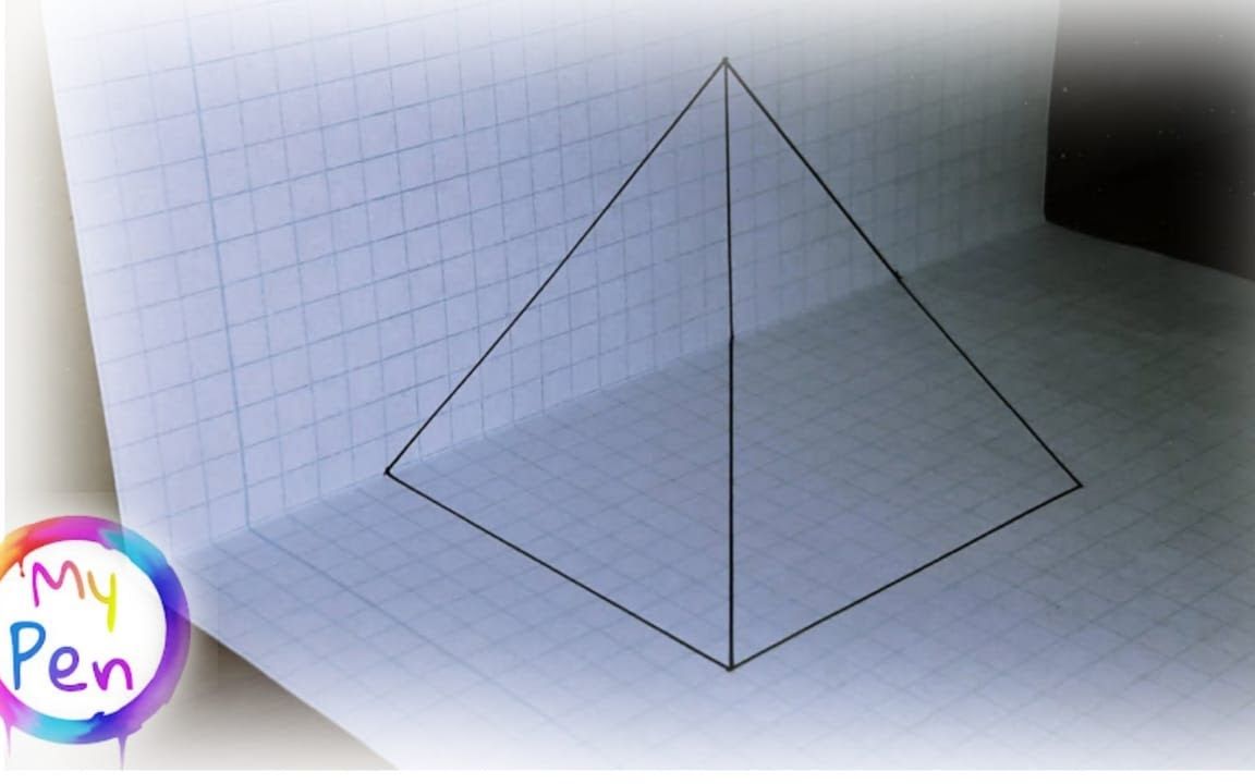 最简单的3d视觉绘画,简单线条带来3d 幻觉