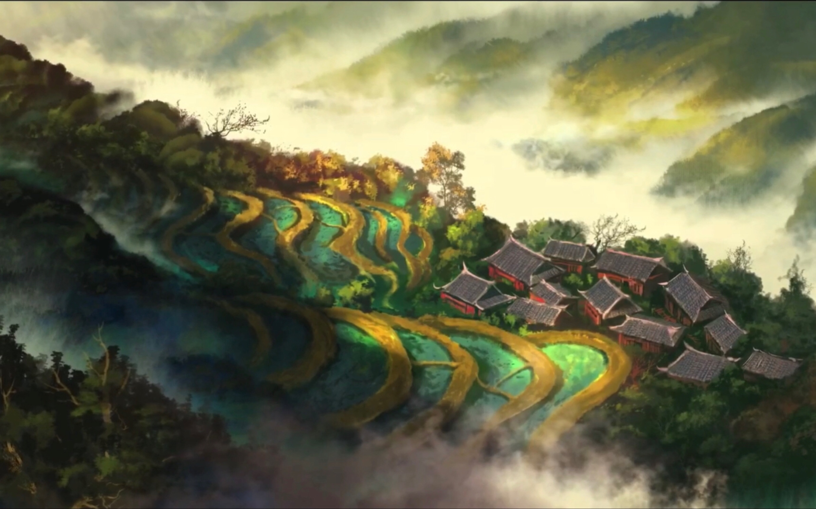 【雾山五行】|片尾曲「四季谣」混剪|外婆的四季谣.