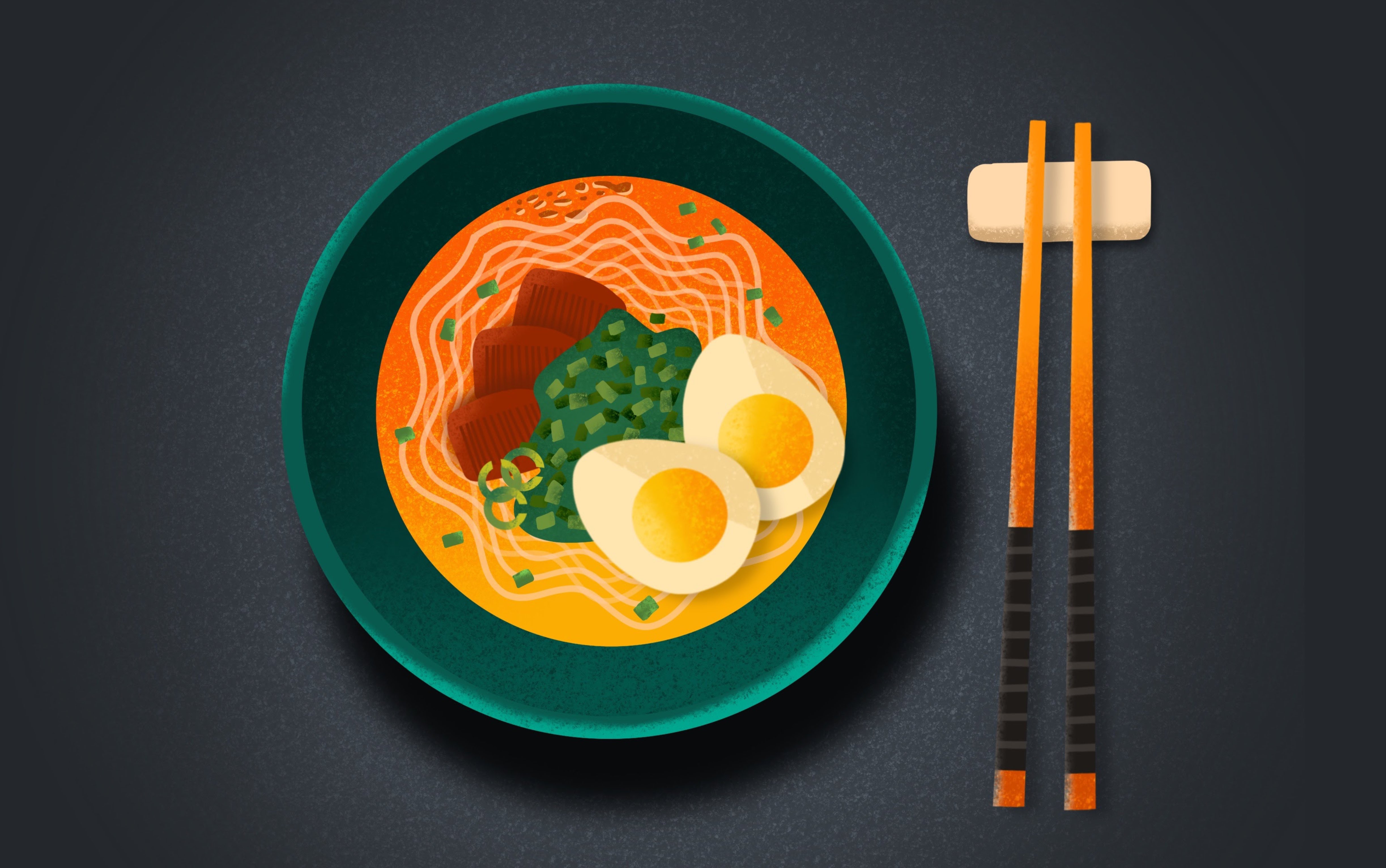 「一笔一画」procreate 绘画 一碗面