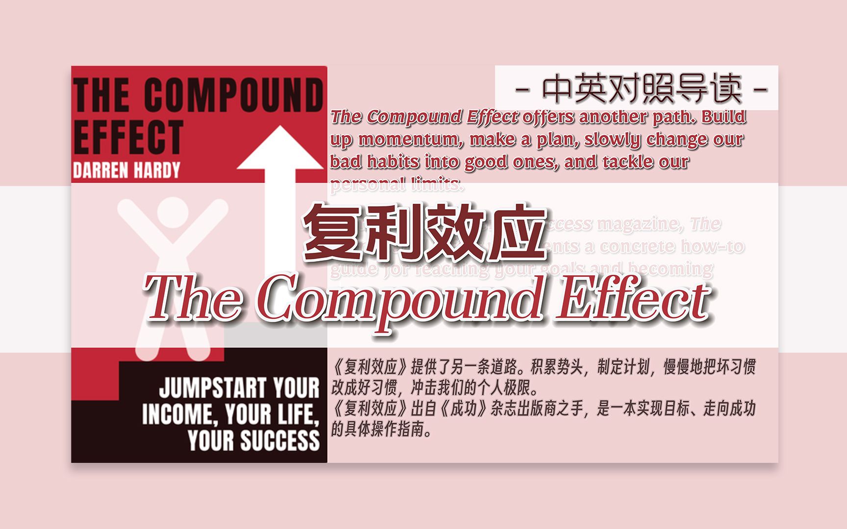 复利效应 | The Compound Effect -中英对照导读- /掌控生活,实现目标,超越极限-出门看月亮啊-出门看月亮啊-哔哩哔哩视频