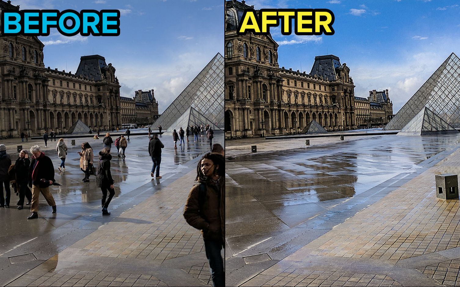 大神教你如何使用ps简单快移除照片中的路人 物品 photoshop cc 2019