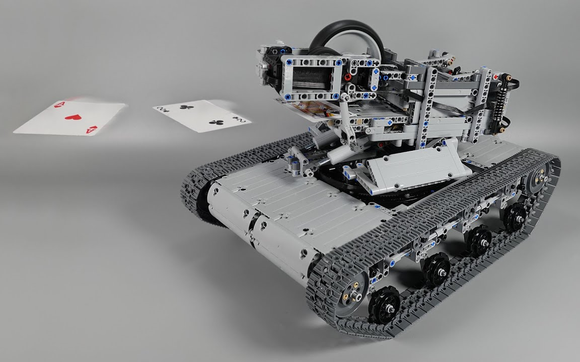 建造一个纸牌发射坦克 lego乐高 technic科技/机械 moc