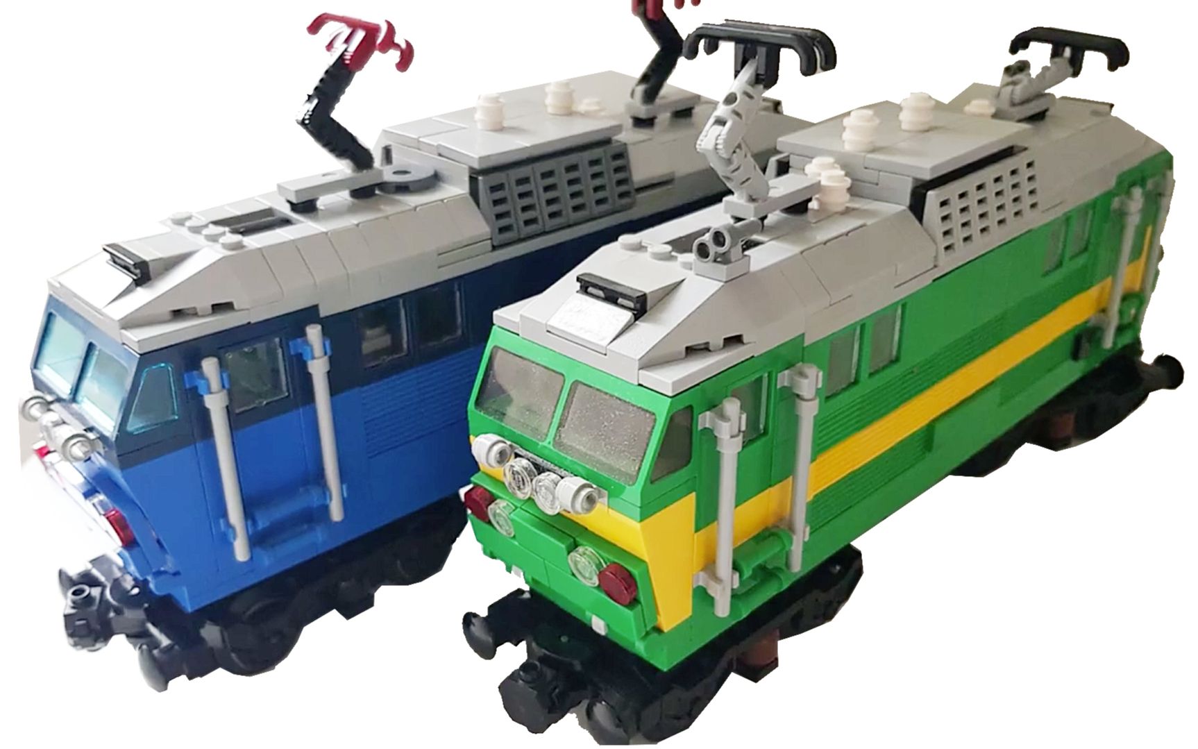 乐高moc教程 电气火车 机车 车头 拼搭指南