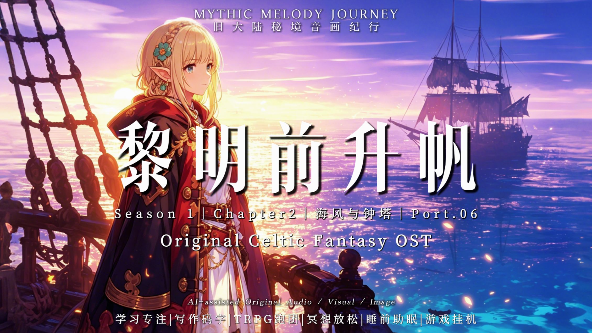 Port.06｜黎明前升帆｜潮汐门开启后的第一次远航｜1小时原创凯尔特幻想音乐｜学习·阅读·写作·治愈BGM