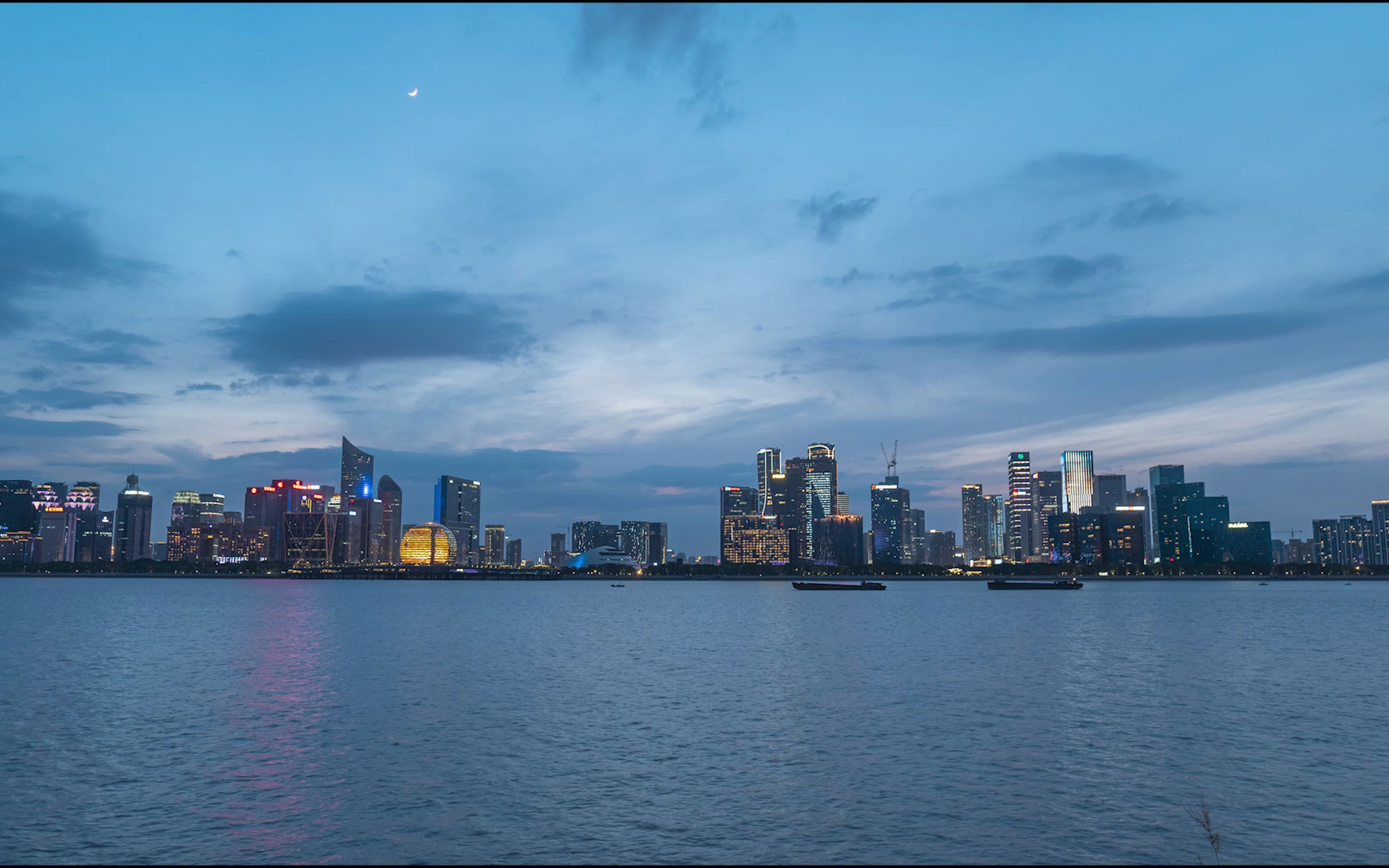 松下s5杭州天际线延时片段,画质测试