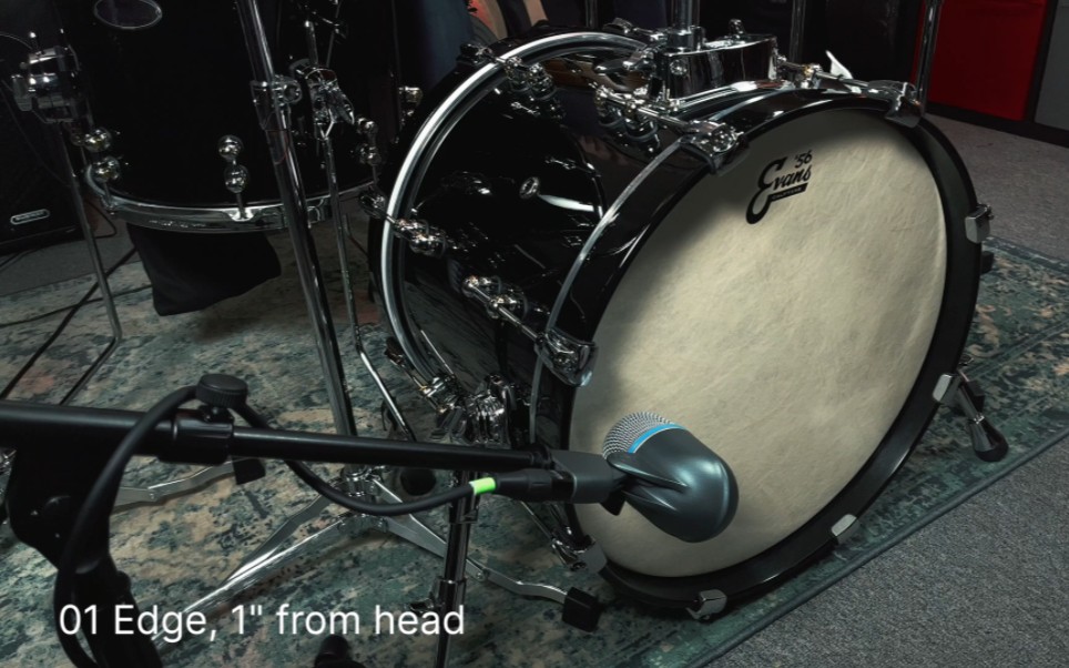 jazz drums microphone placements 03:bass drum mic