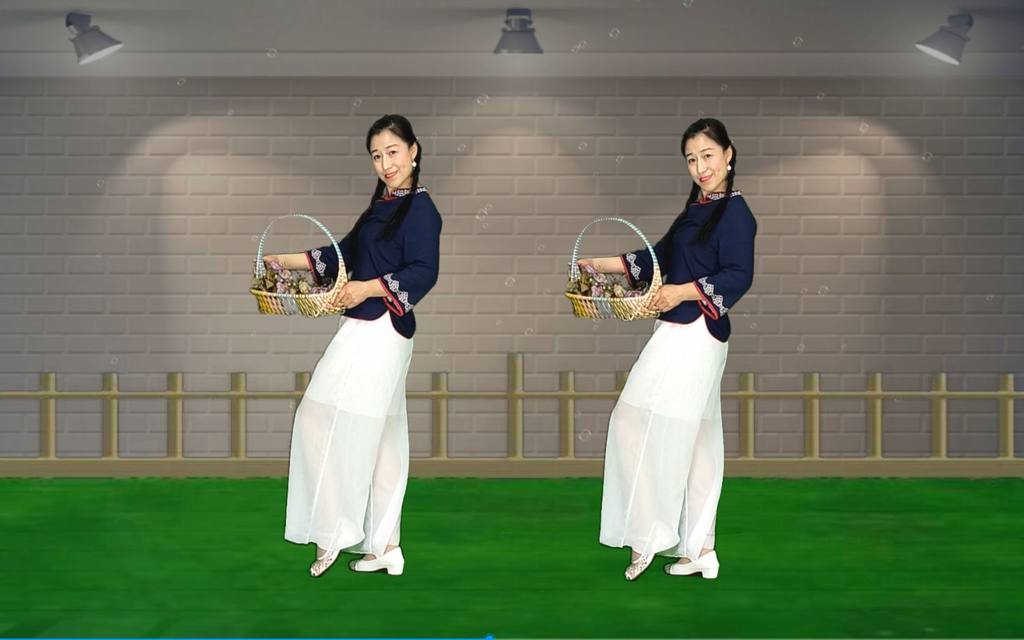 经典黄梅戏《对花》花篮舞背面教学