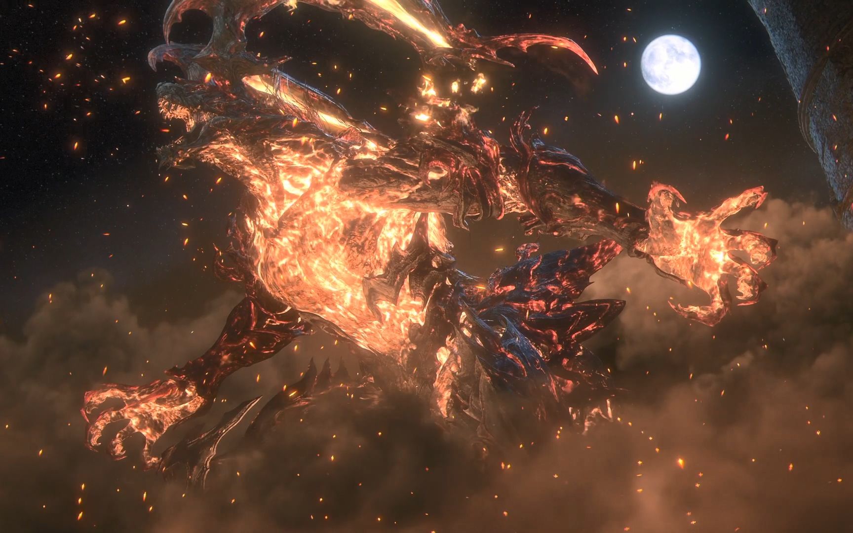《最终幻想16》试玩演示1:不死鸟对决火焰魔神