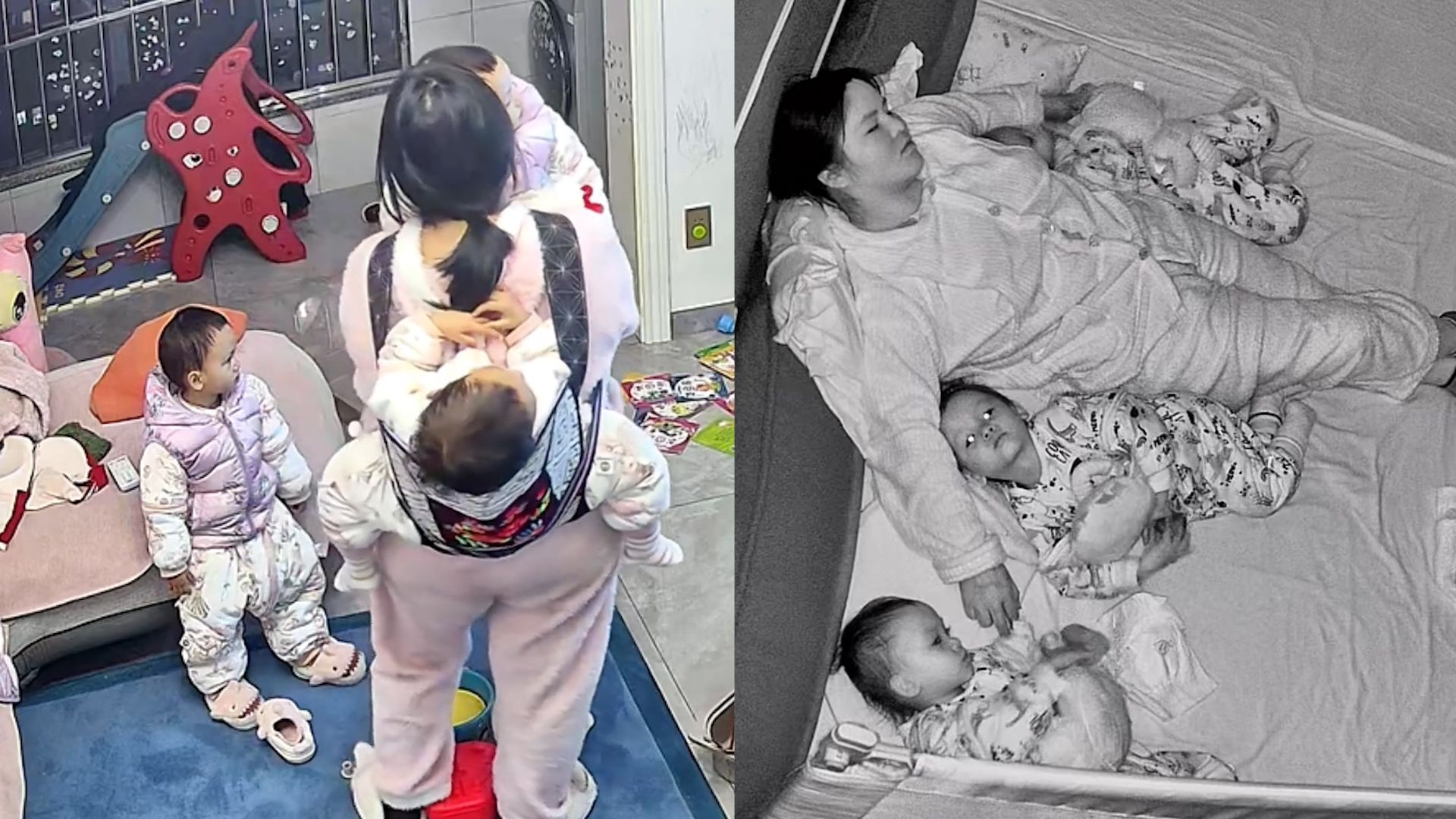 远嫁宝妈全职带娃一拖三,每天筋疲力尽累到睡着,公婆反应太心寒