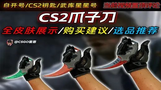 【CS2】2026年爪子刀所有皮肤及购买建议/挑选