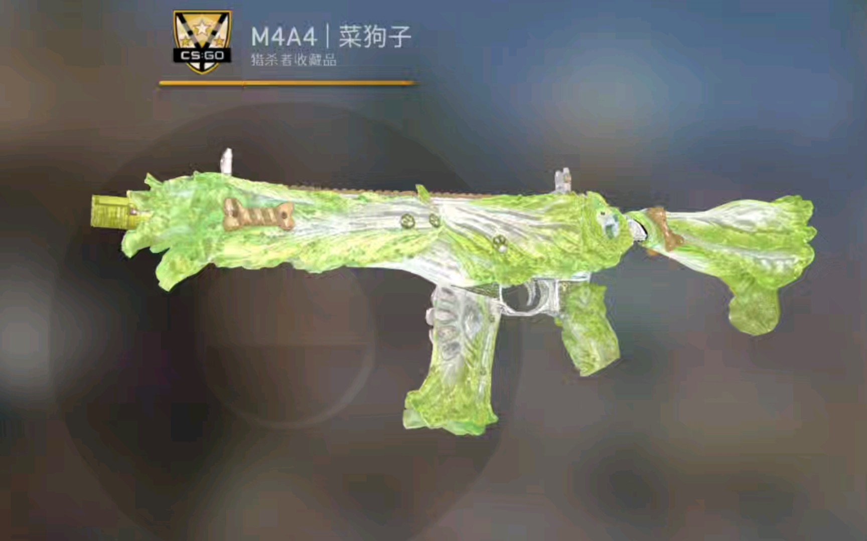 用这个新m4a4枪皮玩csgo别人都说我菜狗子!