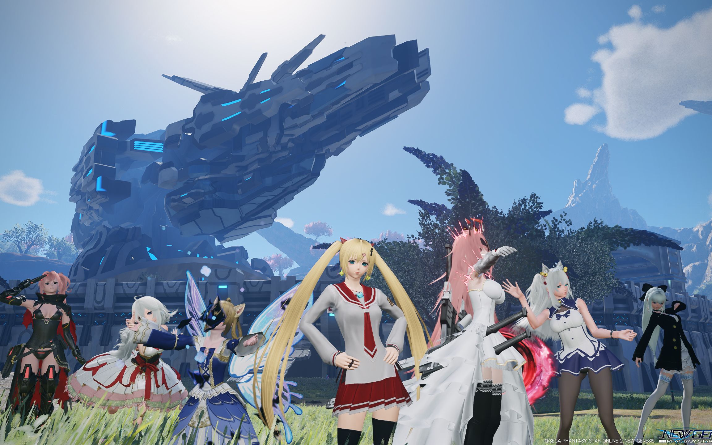 pso2ngs ダークファルス迎撃戦 7人8分30