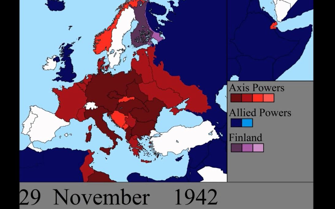 【7分钟回顾】二战欧洲地图哔哩哔哩bilibili