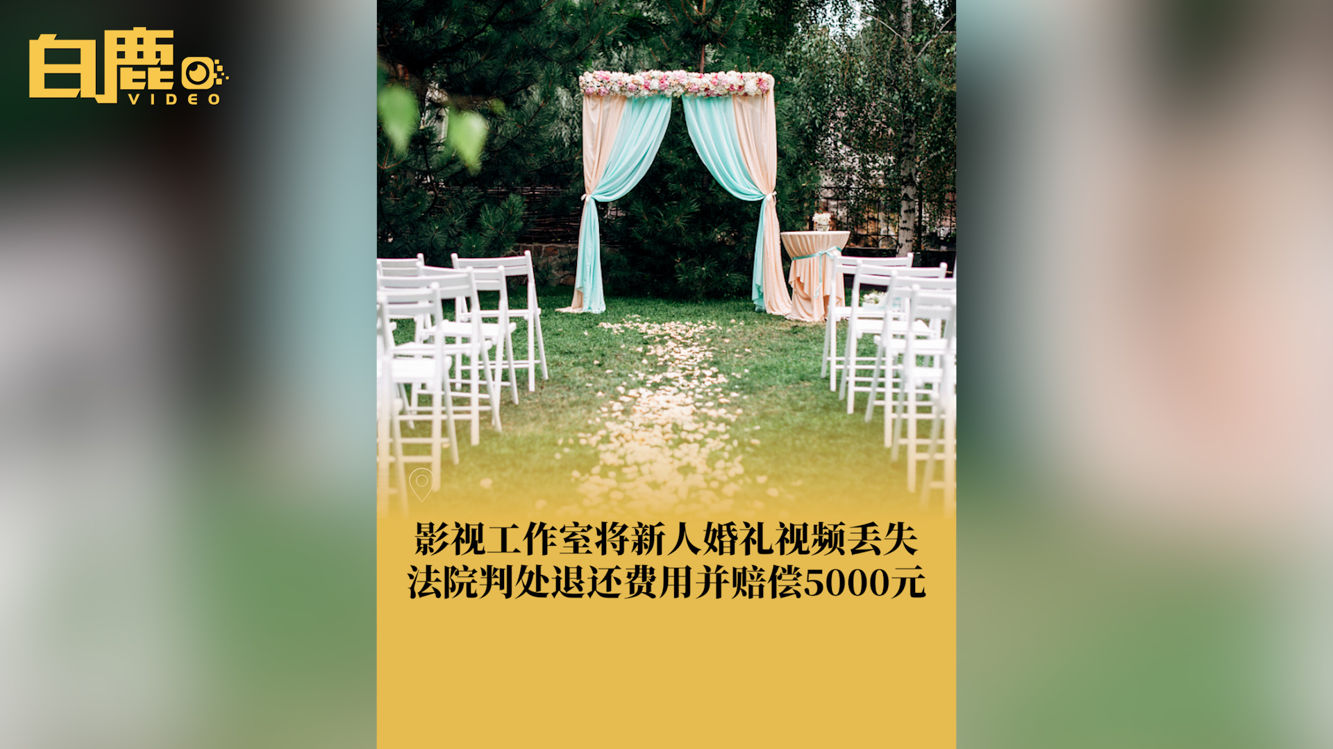 婚礼录像丢失新人起诉获赔5000元哔哩哔哩bilibili