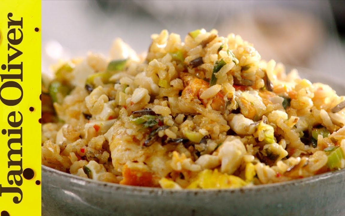 [jamie oliver] quick easy egg fried rice | 蛋炒饭_哔哩哔哩_bili